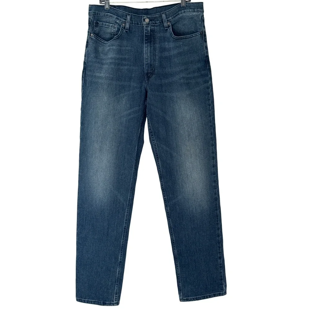 Levi's 550 Jeans Mens 36x32 Blue Stretch Straight Leg Denim